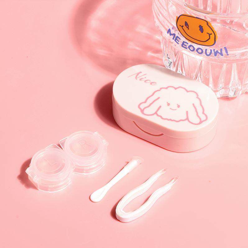 Portable contact lens case Double contact lenses case美瞳盒