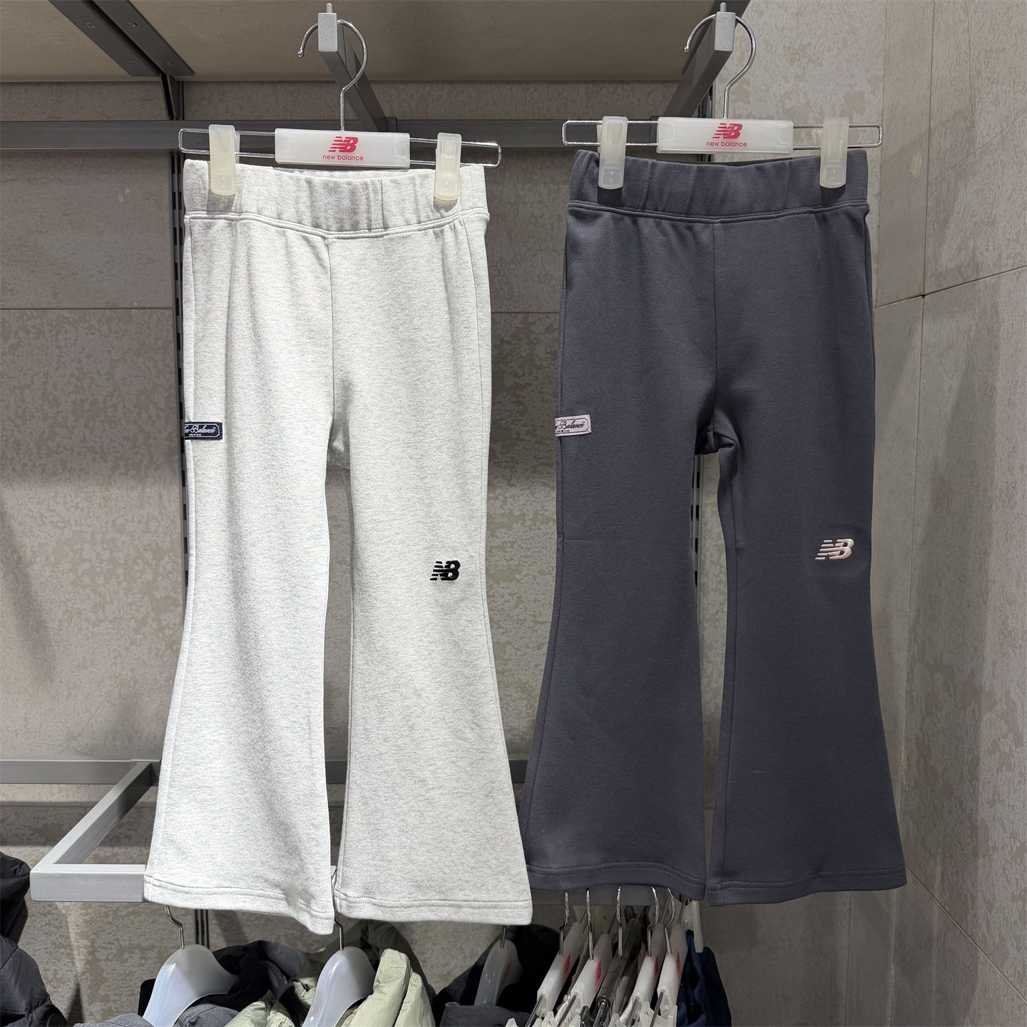 New Balance NB童装26春新款男女童儿童韩版微喇运动裤子4LG14082