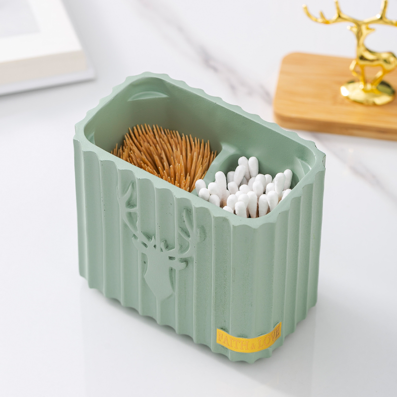 轻奢牙签盒牙签筒创意家用个性客厅棉签M盒牙线收纳盒网红北欧i.