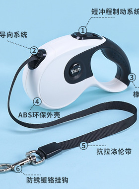 宠物用品DIIL包胶牵引绳遛狗绳子狗链狗狗自动伸缩牵引器现货