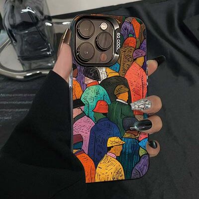 艺术背影A55 54适用三星S24手机壳A56彩银Galaxy新款高级S24ULTRA创意S23+创意note20潮s25+