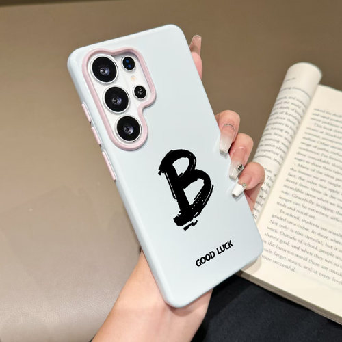 马卡龙s25适用三星s26新款简约布丁A17字母B手机壳tpu防摔a57糖果色保护套