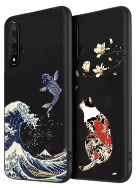 古风浮雕nova12pro适用于华为p20/p30/p40pro手机壳畅享10plus全包nova5/6/7软套mate60立体pura70