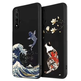 p40pro手机壳畅享10plus全包nova5 7软套mate60立体pura70 p30 古风浮雕nova12pro适用于华为p20