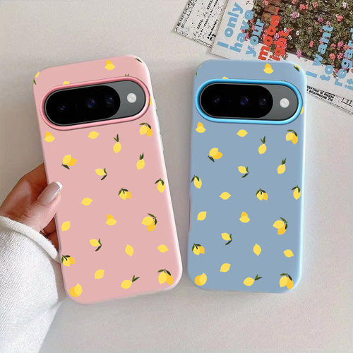 黄柠檬适用谷歌PIXEL7/7A/8PRO手机壳9pro xl果冻二合一10
