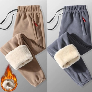 大码 加绒加厚宽松棉裤 保暖防寒抓绒直筒 男士 北极星轻奢馆2025冬季