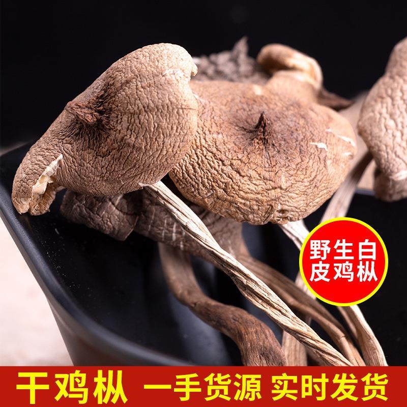 云南黑皮鸡枞菌类干货白散
