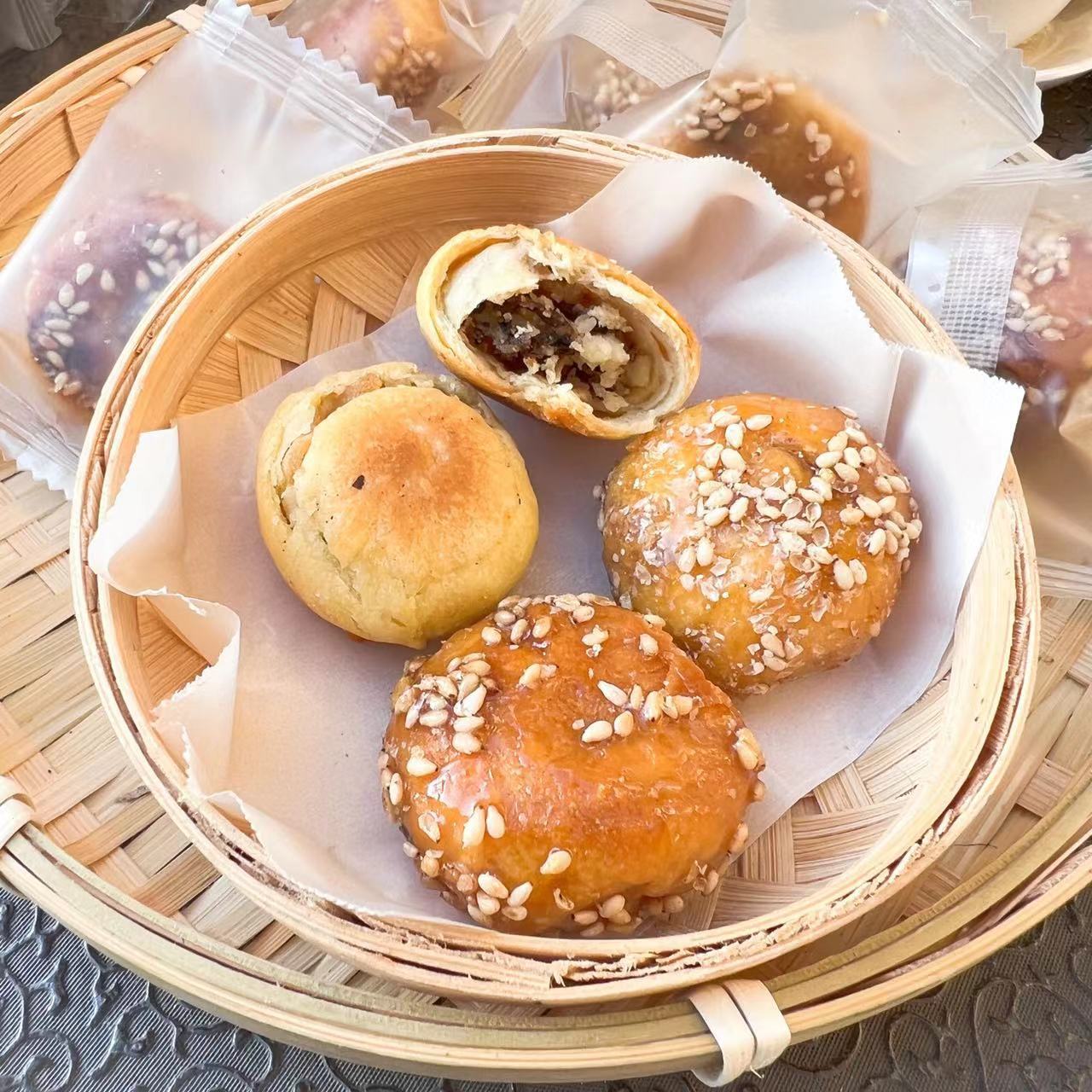 【红糖小酥饼】德辉原饼金华特产梅干菜微辣原味肉饼烧饼散装