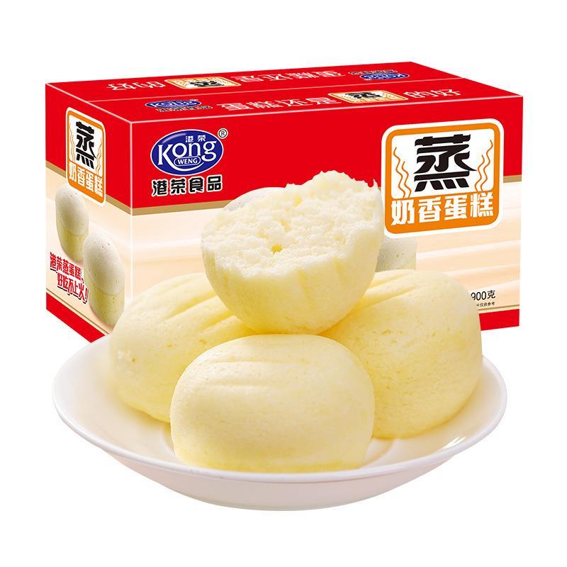 港荣奶香蒸蛋糕手撕面包90