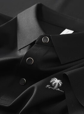 短袖男士polo衫夏季高级2026新款无痕修身休闲翻领T恤短袖上衣男