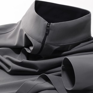 polo衫 男士 打底衫 2025早秋新款 休闲翻领上衣男装 韩版 长袖 潮流修身