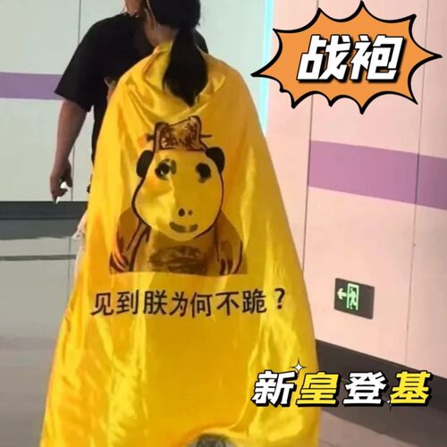 皇帝龙图披风龙袍披风见朕为何不跪cosplay搞怪游戏扮演抽象百搭