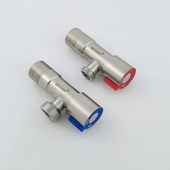 304不锈钢6分转4分家用三角阀开关洗水机六分螺丝进水洗碗机龙头