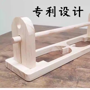 长卷宣纸百米长卷轴实木书法儿童国画幼儿园绘画卷筒收纳可拆挂架