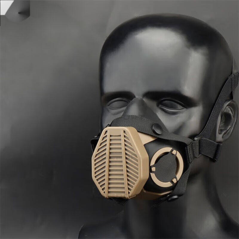 阻氧面罩特种战术呼吸器健身模拟高原体能肺活量训练防尘微颗粒泥