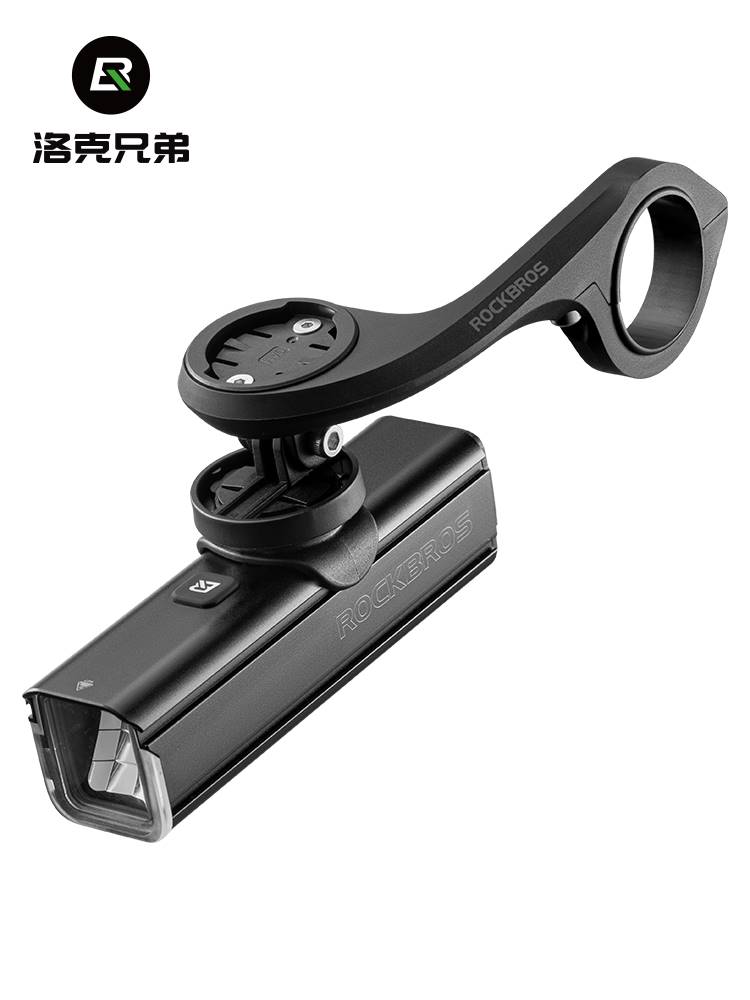 洛克兄弟山地公路自行车码表支架延伸架运动相机车灯加长底座配件