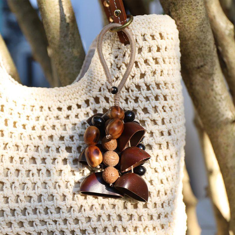 天然果壳风铃钥匙扣手工种子果实包挂件音疗愈车挂饰,节庆用品/礼品,钥匙扣,淘宝优惠券,粉丝福利购,淘宝优惠卷