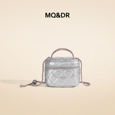 MQ&DR小香风菱格链条盒子包