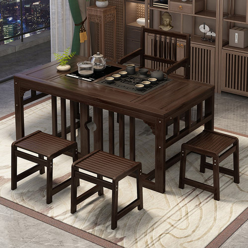 新中式茶桌椅组合客厅家用茶台