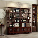 酒柜客厅靠墙酒架置物架家用红酒柜新中式 酒具柜博古架收纳展示柜