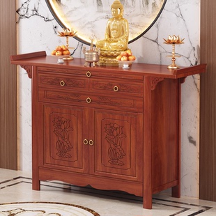 贡桌中式供香桌家用供奉台非实木敬神香桌多功能小型财神爷收纳柜