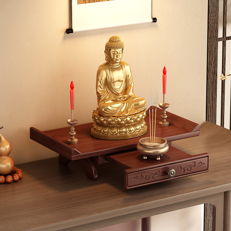 佛龛供桌神台观音佛像供座台神龛壁挂式靠墙小佛柜财神爷专用供桌,住宅家具,佛柜/佛龛,淘宝优惠券,粉丝福利购,淘宝优惠卷