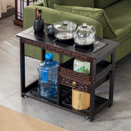 Bàn phụ, sofa gỗ nguyên khối di động, bàn cà phê, phòng khách nhỏ, tủ bên, ấm đun nước, bàn trà nhỏ tích hợp, xe trà Trung Quốc bàn nhựa trà chanh