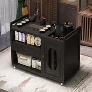 Bàn Trà Hộ Gia Đình Ấm Siêu Tốc Tích Hợp Bàn Trà Nhỏ Gỗ Không Chắc Chắn Có Thể Tháo Rời Bàn Trà 2024 Mới Bàn Phụ ban Công Trà bàn trà inox mạ pvd