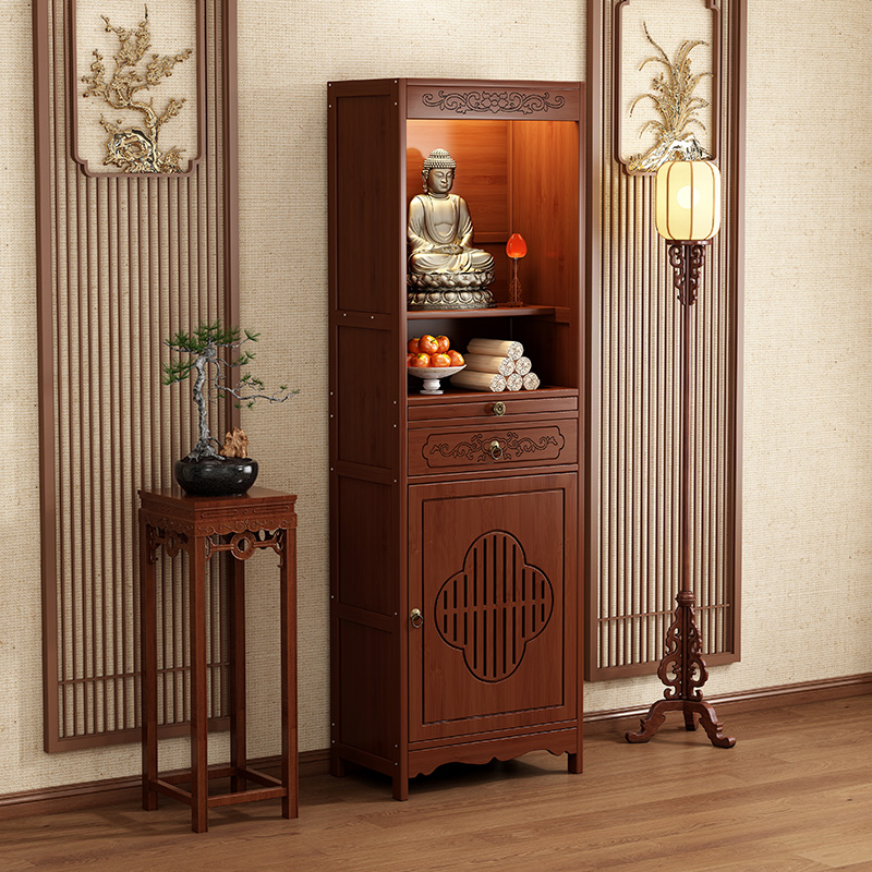 佛龛新中式立柜供桌香案家用神台财神爷神龛供奉台观音佛像供座台