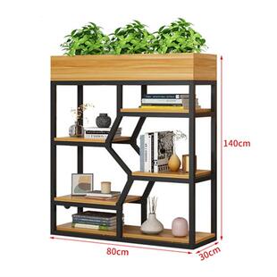 定制花槽柜现代简约隔断柜工业风置物架餐厅围栏架加厚花架办公室