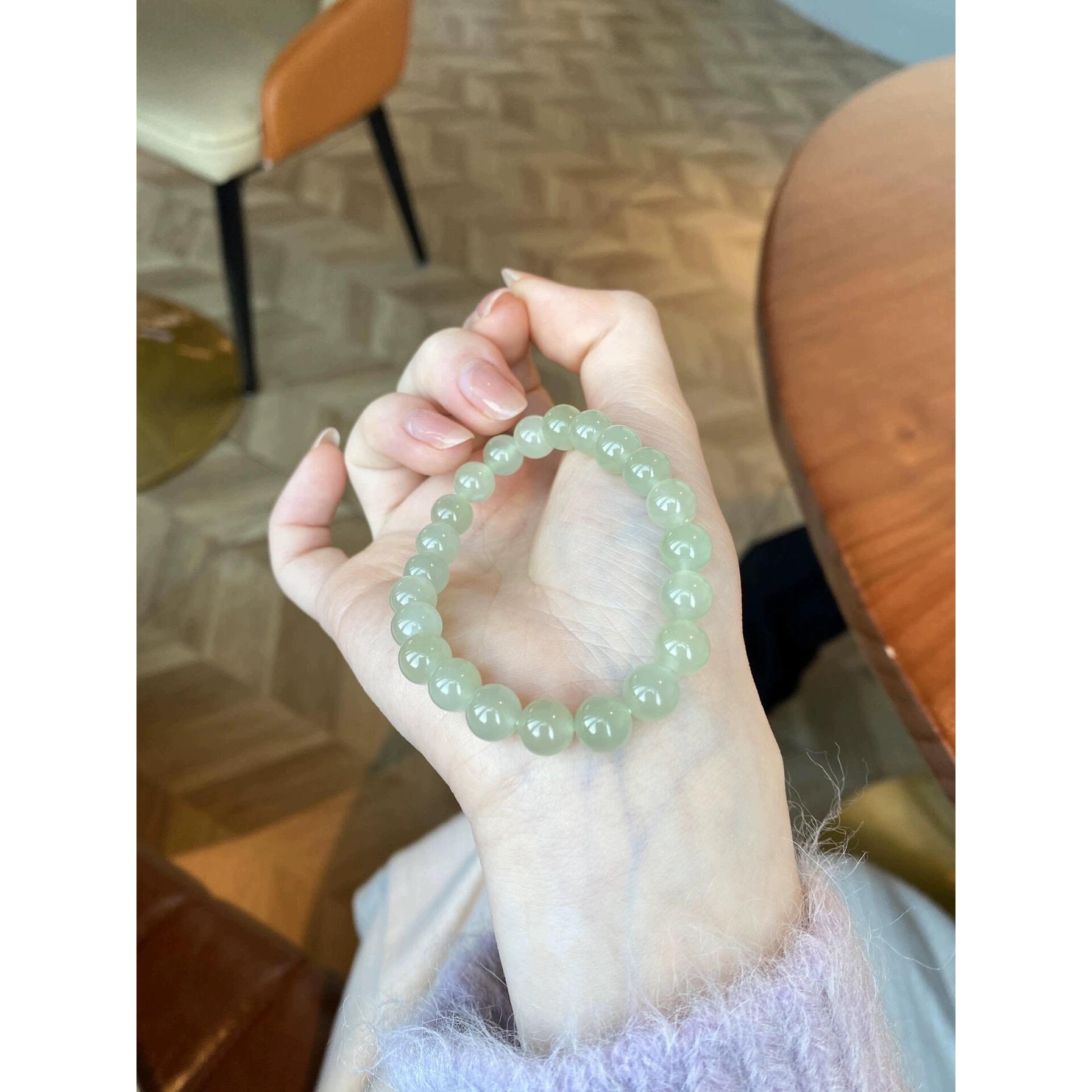 和田玉手串女晴水玛瑙翡翠玉石珍珠项链手镯手链散珠子 diy送礼