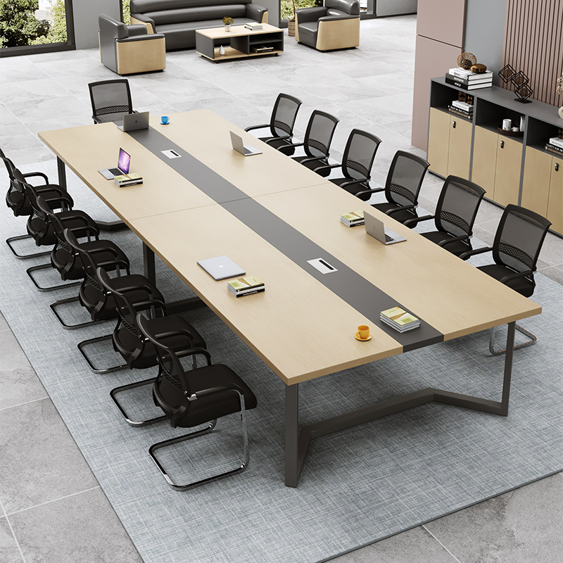 会议桌长桌小型会客桌长条桌简约现代接待洽谈商务桌椅组合办公室