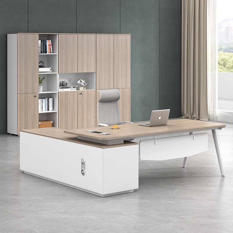 办公桌简约现代总裁桌单人主管桌经理桌大班台办公桌椅组合老板桌