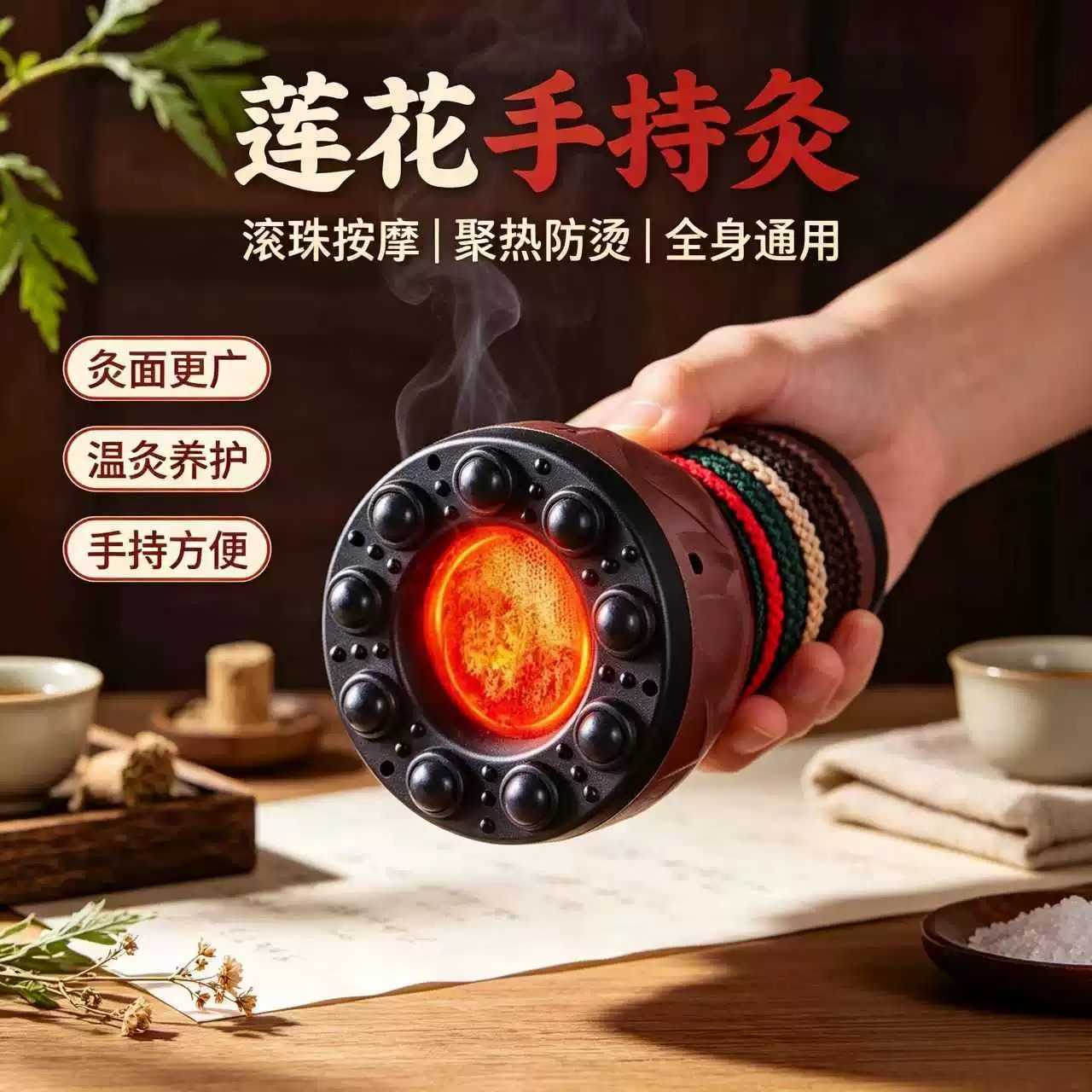 手持艾灸罐家用专用悬灸桶盒刮痧