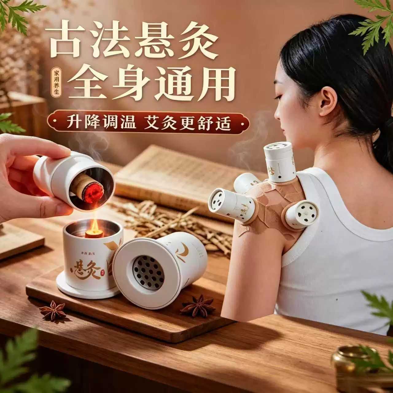 升级版悬灸筒家用随身艾灸盒便携