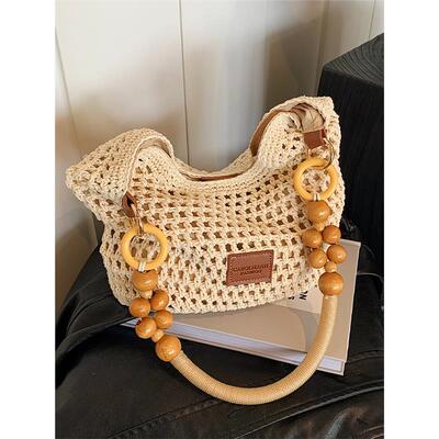 韩版腋下编织包2025夏季海