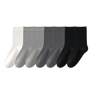 山s姆长绒棉女士中筒袜棉袜堆堆袜运动袜35-39码7双混色