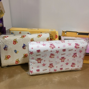 开市客迪士尼儿童乳胶枕可调节草莓熊维尼熊枕头2个枕套44*26*8