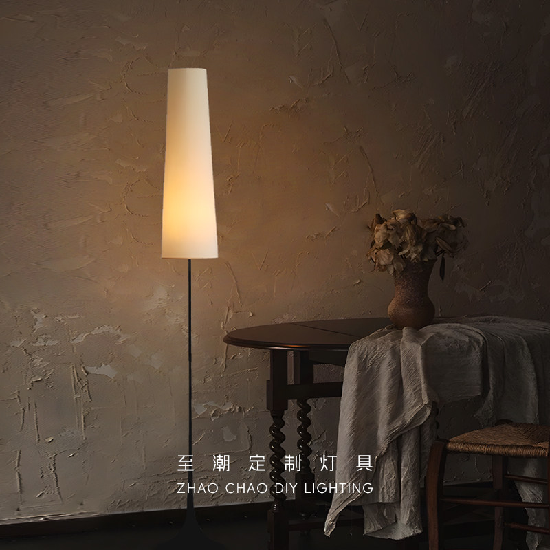 侘寂风复古日式创意落地灯简约现代客厅沙发卧室床头设计师氛围灯