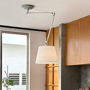 意大利中古Artemide摇臂吊灯可移位餐厅书房卧室折叠设计师氛围灯