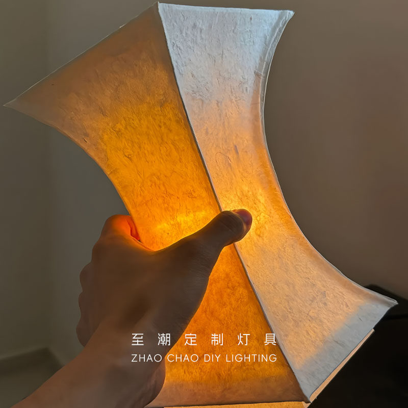 侘寂风手工宣纸装饰台灯
