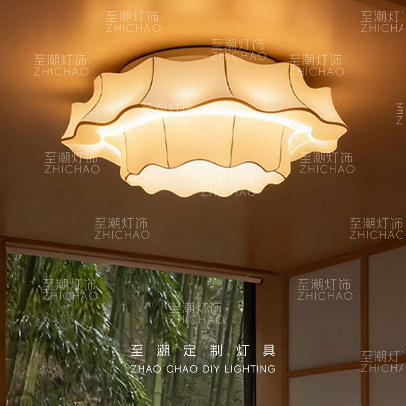 新中式书房禅意复古客厅吸顶灯