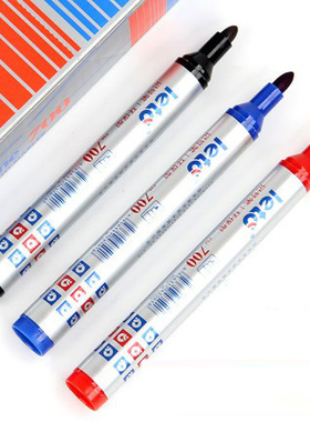 乐途700记号笔单头油性记号笔书写1.5mm 笔头物流笔油性记号笔黑色物流快递专用大头笔纸箱标记笔大字黑粗笔