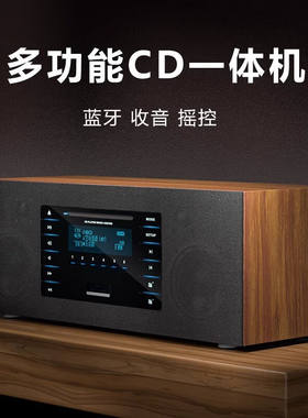 秉瑞复古hifi发烧级黑胶纯CD播放一体机音响车载光盘专辑播放器家