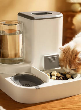 MinkSheen宠物自动喂食器猫猫咪饮水机器猫碗狗狗猫碗自动喂食器+