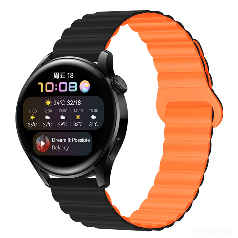 xiaomiWatchS2S3硅胶磁吸表带
