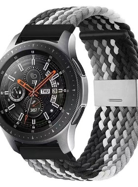 适用华为watch4pro表带弹力编织Watch3/GT2pro尼龙卡扣荣耀2/46mm