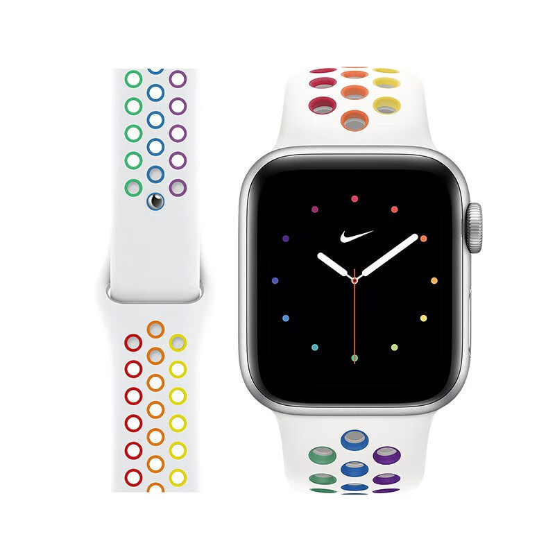 适用苹果手表表带iwatch Ultra蜂窝硅胶applewatch s8/7/6/SE腕带