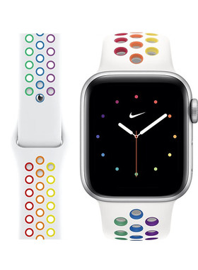 适用苹果手表表带iwatch Ultra蜂窝硅胶applewatch s8/7/6/SE腕带