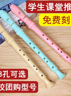 奇美DHS竖笛6孔8孔高音德式G八孔竖笛C调儿童初学者六孔笛子学生